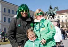 A Bright and Sunny Leopoldstr. for Munich’s St. Patrick’s Day Parade 2017