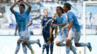 Moritz Stoppelkamp the saviour for 1860, once again.
Photo: DPA